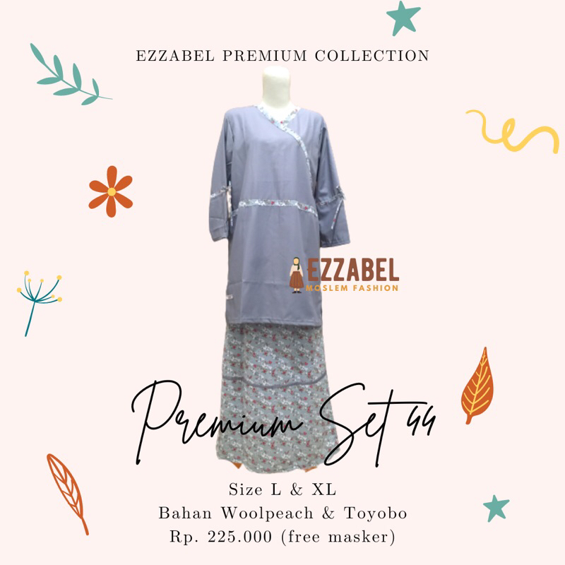 EZZABEL - PREMIUM SET 44 - SETELAN ROK BAJU HARIAN SANTRI GONTOR PUTRI