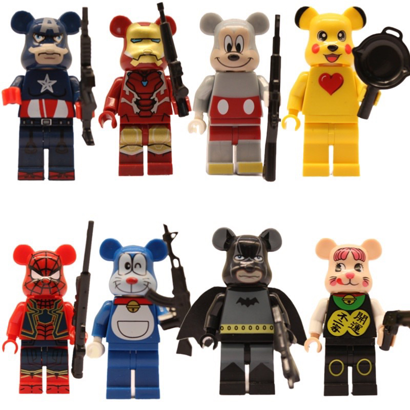 mainan brick balok violent bear warrior / bricks roboman super bear / mainan edukasi anak