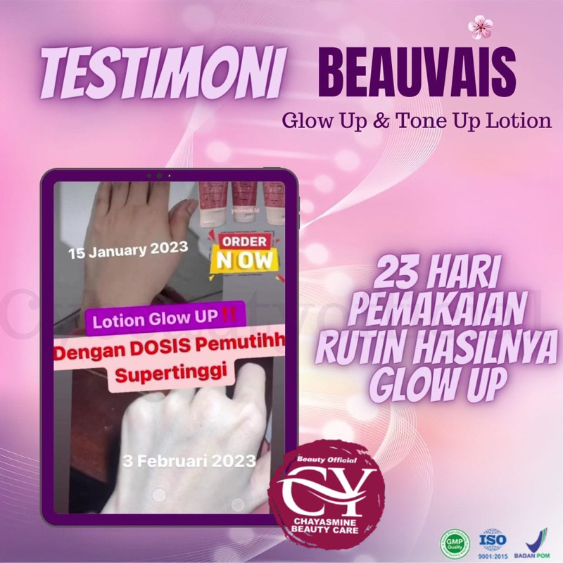 BEAUVAIS LOTION GLOW UP | LOTION PEMUTIH KULIT INSTAN | PEMUTIH KULIT PERMANEN