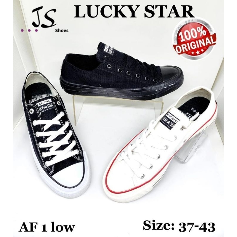 LUCKY STAR AF1 LOW - SEPATU SNEAKERS SEPATU SEKOLAH ANAK DEWASA MERK LUCKY STAR