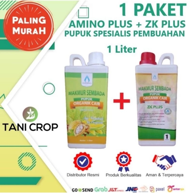 Paket Pupuk Organik Cair Amino Plus dan ZK Plus 1 Liter