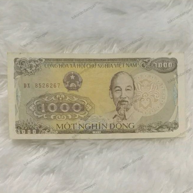 Toko Rombengan⭐Uang Kertas Asing Asli Vietnam 1000 Dong