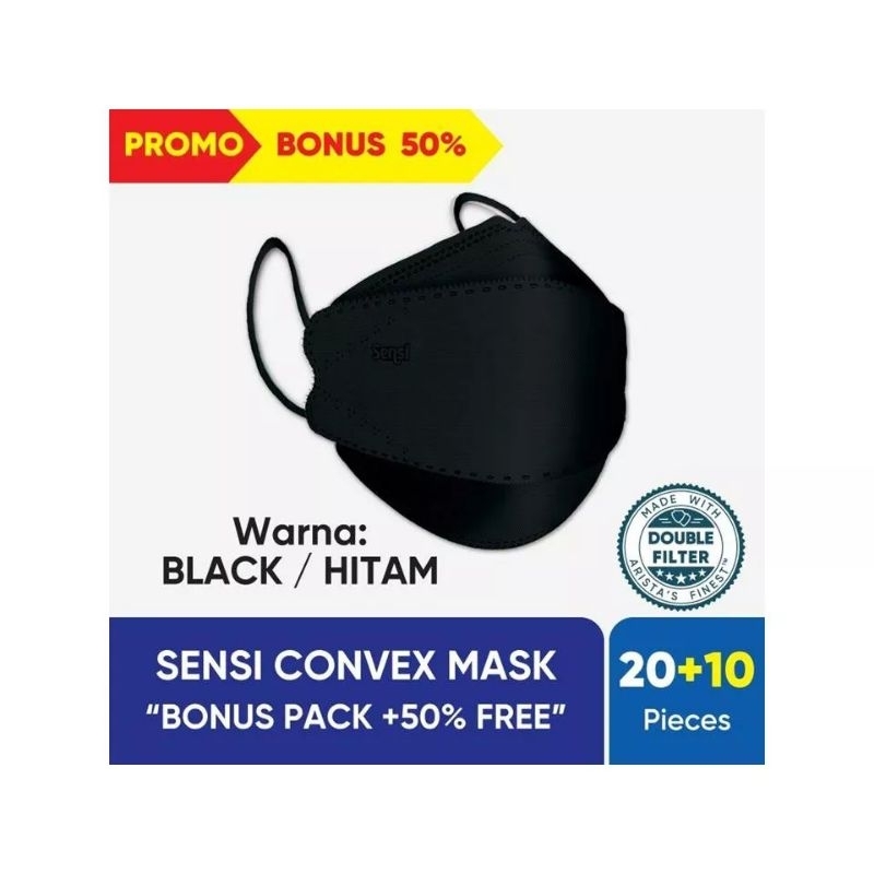 MASKER SENSI CONVEX MASK ISI 30 PCS