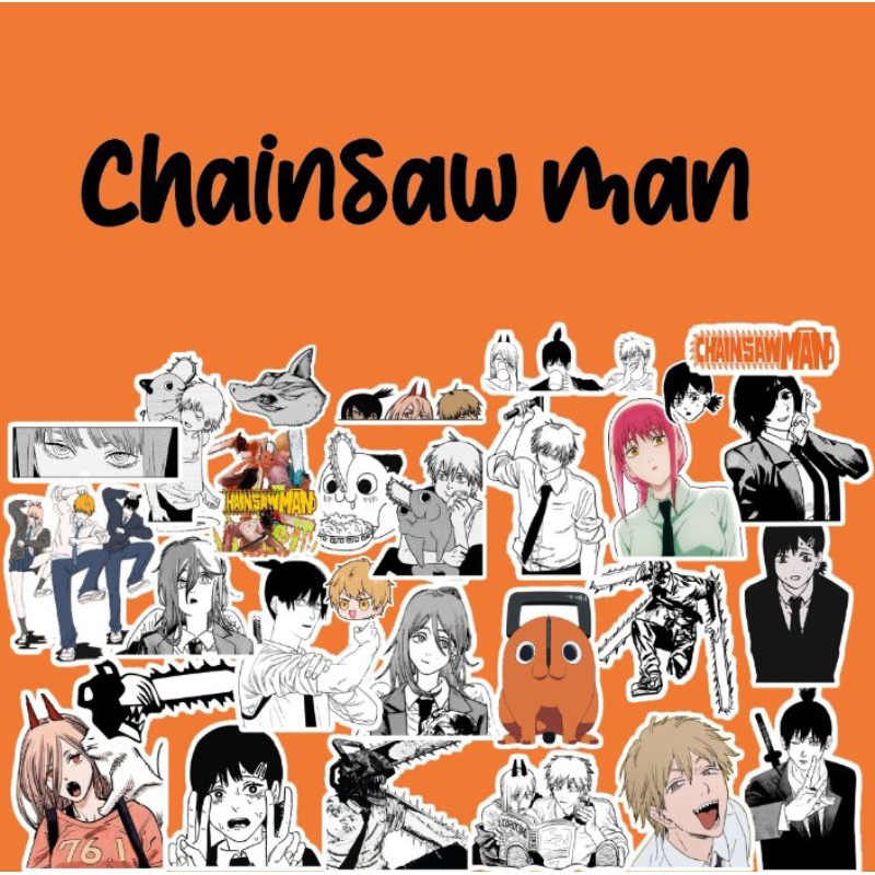 

stiker chainsaw man stiker anime