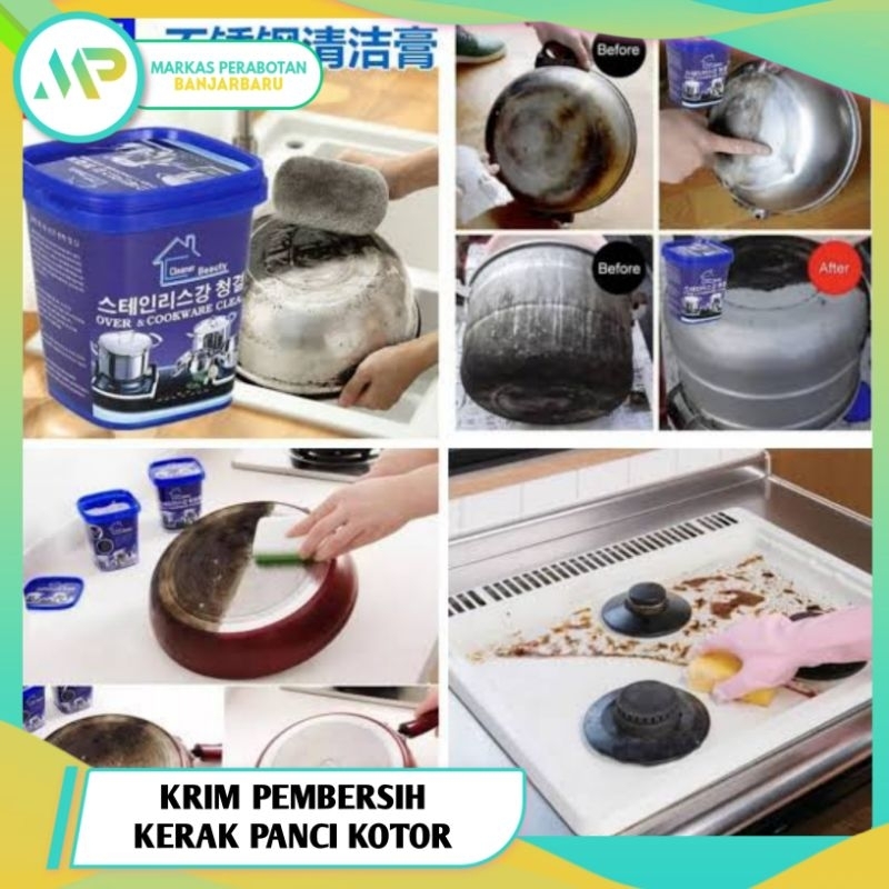 Krim Pembersih Kerak Panci Kotor / Pembersih Teflon Wajan / Cleaner Beauty Cream / Korean Cleaner Be
