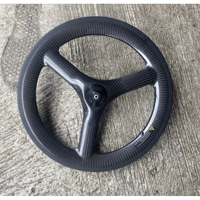 Wheelset ICAN hanya depan 349 carbon Vbreak 3 spoke