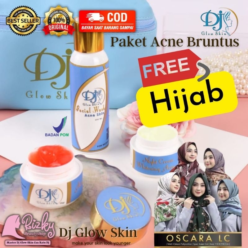DJ GLOW SKIN ACNE BRUNTUS (OBAT JERAWAT) PEMBASMI JERAWAT TERAMPUH