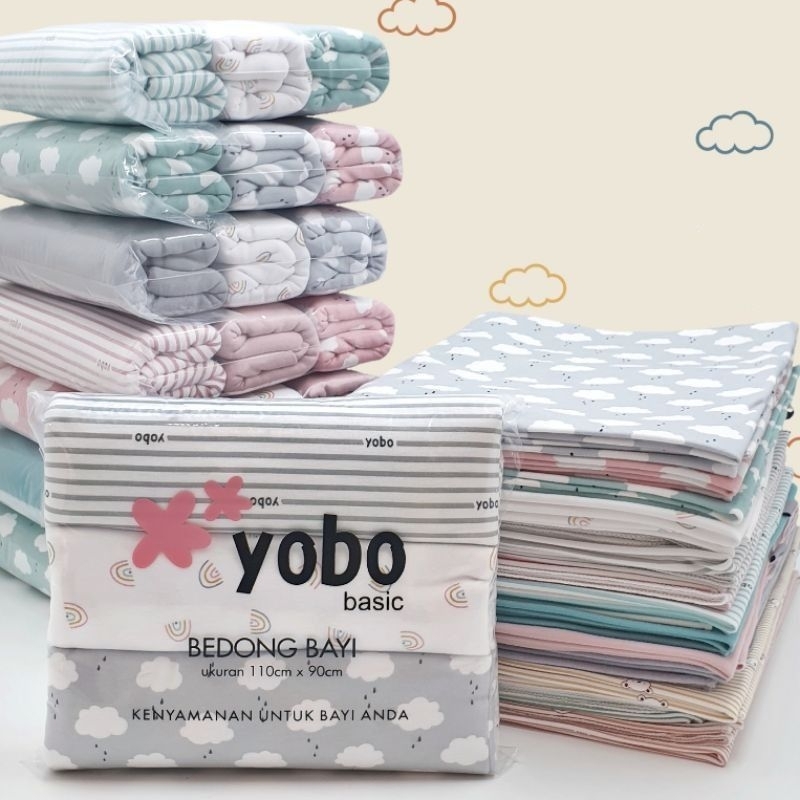 YOBO BEDONG PER HELAI MOTIF RANDOM/ Swaddle Wrap / Bedong Bayi Harga Satuan