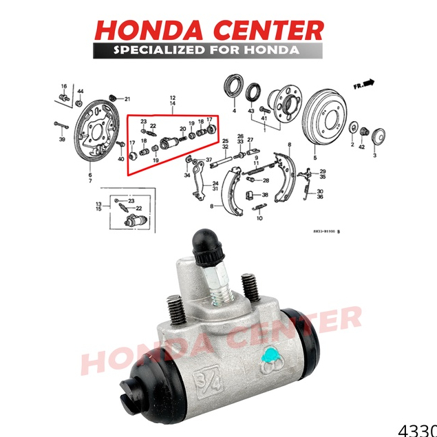 blok rem cylinder rem block cylinder wheel belakang master rem belakang civic wonder civic sport civic nova nouva civic lx grand civic 1984 1985 1986 1987 1988 1989 1990 1991