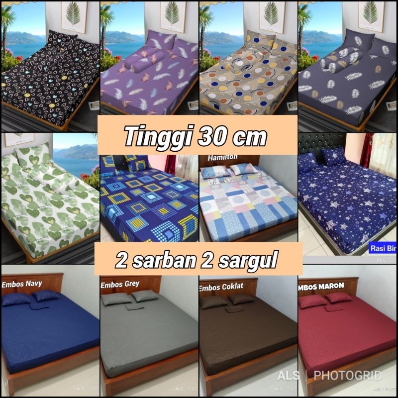 SPREI TINGGI 30cm SEPREI POLOS HOMEMADE