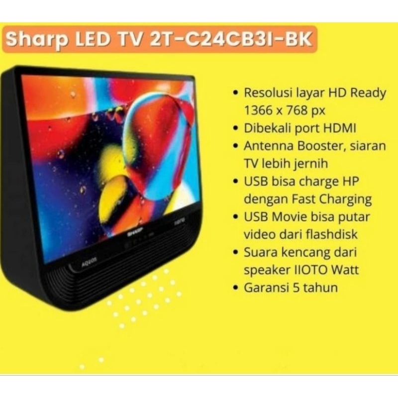 TV TABUNG SEMI Sharp - Khusus Belitung