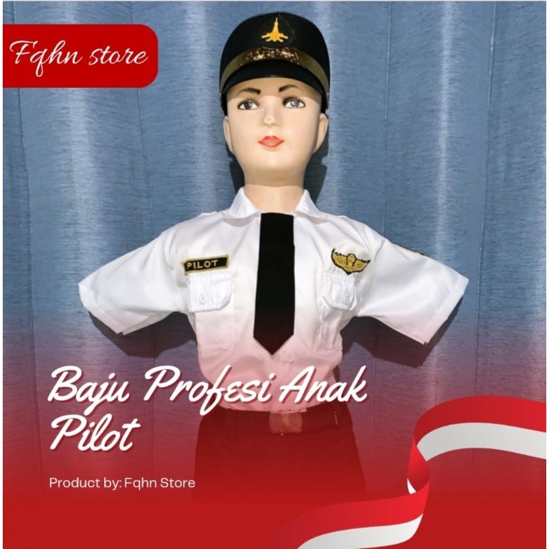 Baju Profesi/Baju Pilot Anak Cewek (Rok)