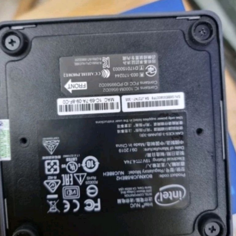 INTEL NUC I5 GEN 8 RAM 8GB SSD 256 GB HDD 1TB