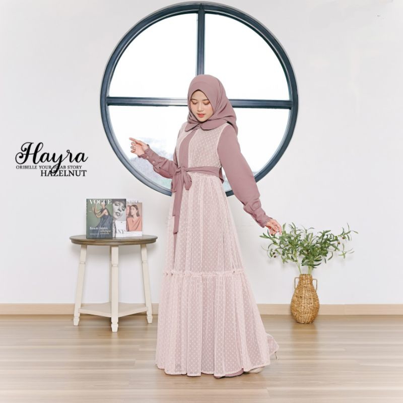 HAYRA COUPLE MOM &amp; KIDS FREE HIJAB MIX TILEDOT/YUMNA COUPLE ORIBELLE KEKINIAN/GAMIS SHAKILA MIX OUTER TILEDOT/FAR MOSLEMSTORE