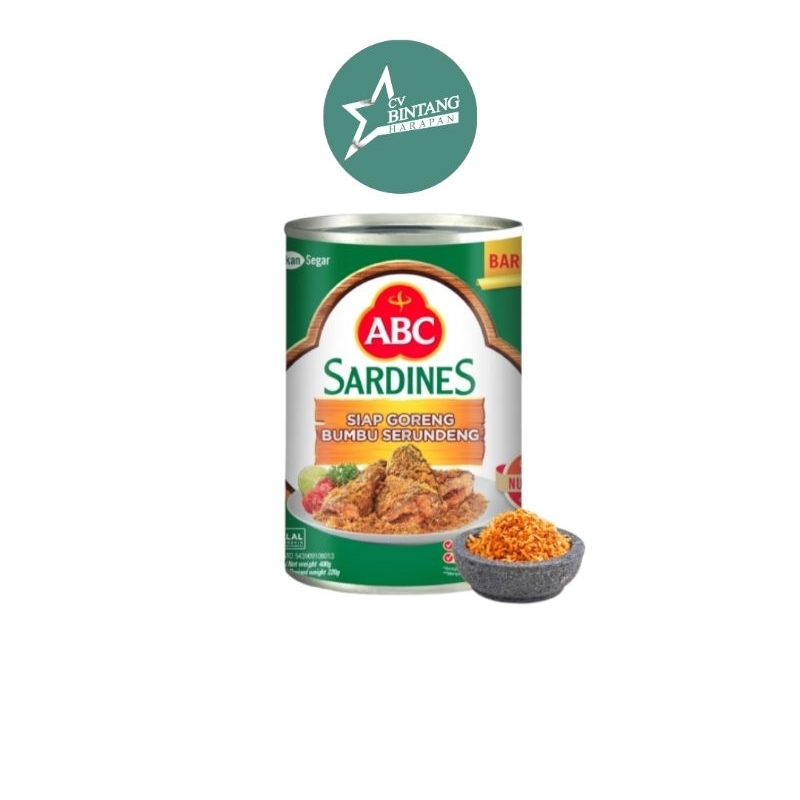 

ABC SARDINES KALENG 400GR / 155GR SERUNDENG