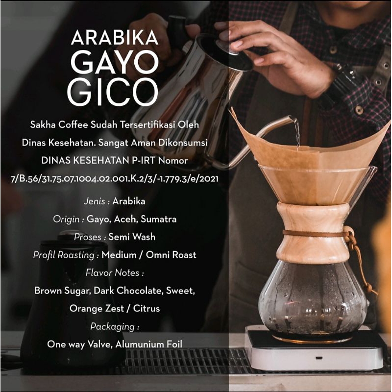 kopi bubuk Arabika Gayo Gico coffe