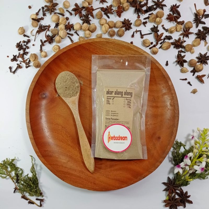15 GRAM BUBUK AKAR ALANG ALANG ILALANG HALALANG BLADYGRASS IMPERATA CYLINDRICA REEDS ROOT LUWEI POWD