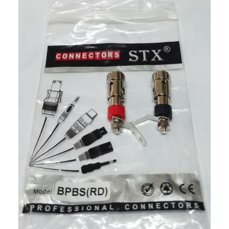 Binding post STX (hitam merah)