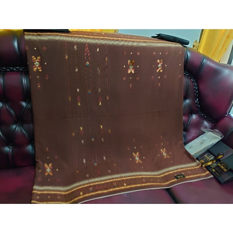 Sarung BHS Full Sutera Second Songket Timbul