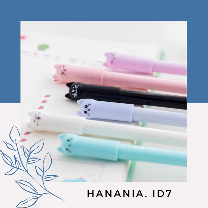 

DuaWarna Pulpen Kucing Pena Pen Bolpen Ballpoint Motif Karakter Kucing Meow Pulpen Gel Import ST026