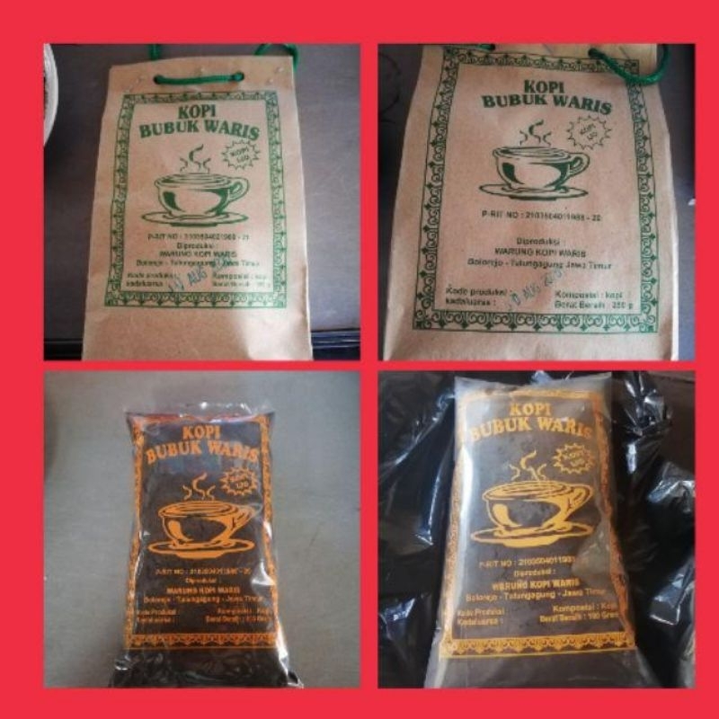 

Kopi Bubuk Cethe Warkop Waris / kopi ijo / kopi hijau (Kas Tulungagung) 500gr