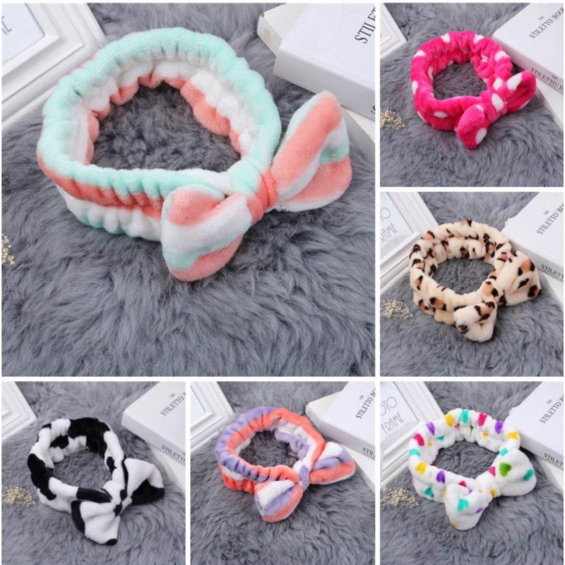 Bandana Bando Rambut Motif Pita IR050