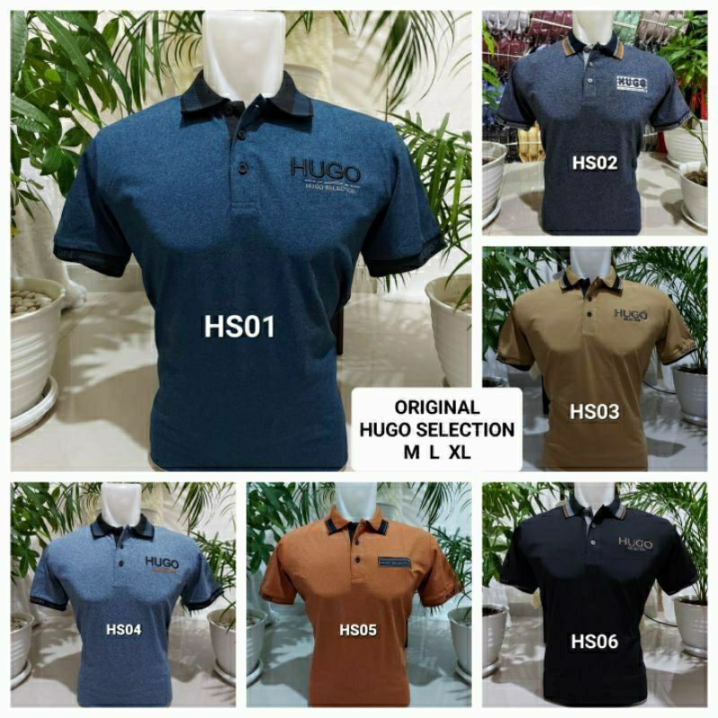 KAOS KERAH HUGO SELECTION ORIGINAL M L XL