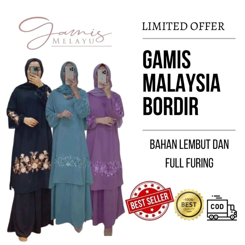 GAMIS MALAYSIA BORDIR