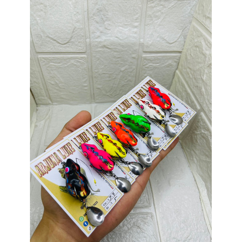 SOFT FROG BEBEK 3,7 CM 5GRAM ARJUNA LURE | UMPAN CASTING IKAN GABUS TOMAN