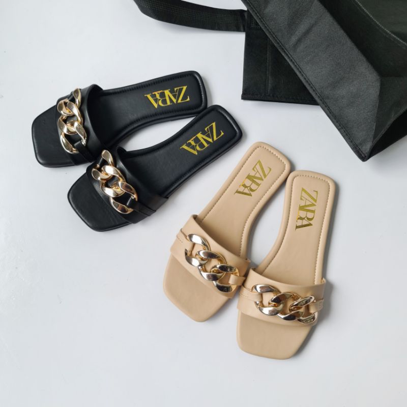 (box polos) Sandal Chain Strap New Trend 2023 - Glea -Local handmade