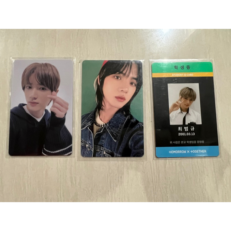 TXT BEOMGYU OFFICIAL PHOTOCARD