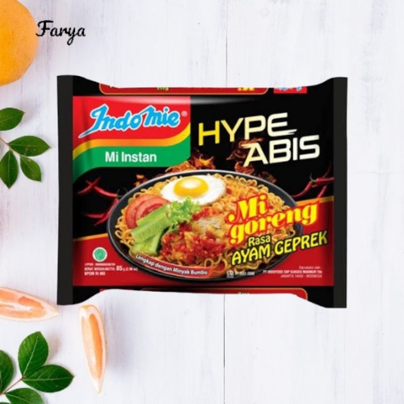 

Indomie goreng hype abis rasa ayam geprek 85gr