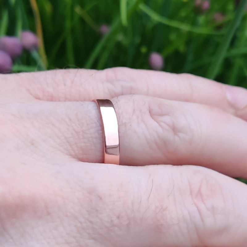 cincin titanium rose gold anti luntur