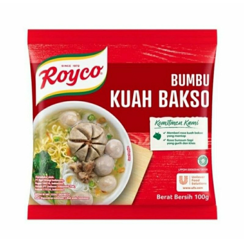 

ROYCO KUAH BAKSO 100gr / Royco Bumbu Kuah Bakso / Kaldu Bakso