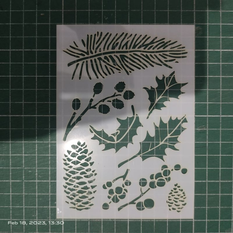 

Stencil Daun Scrapbook