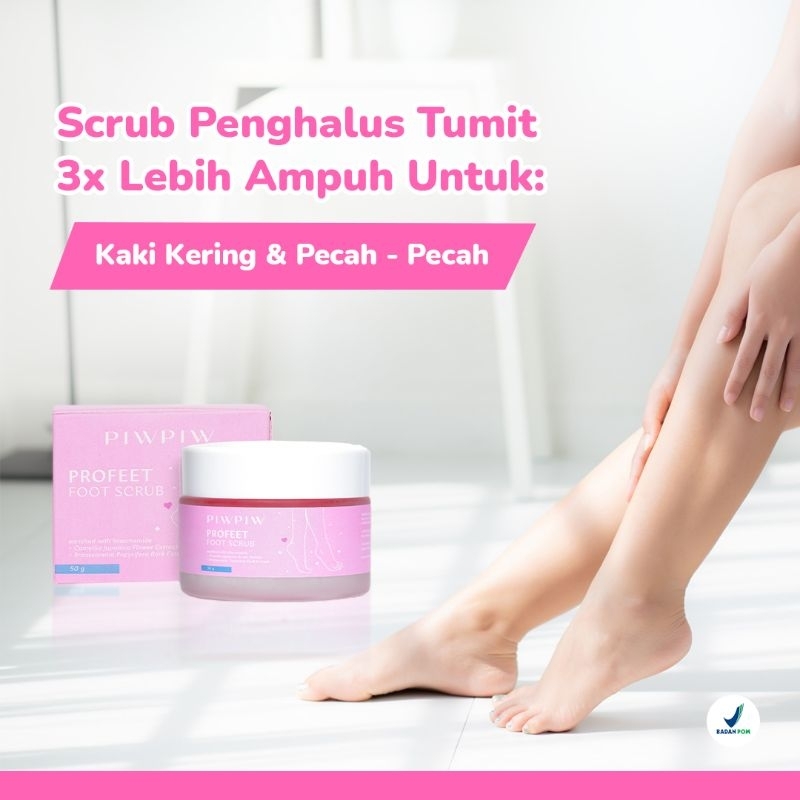 PIW PIW PROFEET FOOT SCRUB MERAWAT KAKI PECAH PECAH EKSFOLIASI KULIT MATI