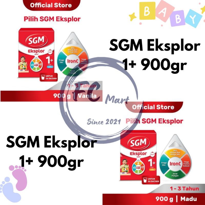 SGM 1+ Madu Vanilla 900gr Susu Anak (1-3 Tahun)