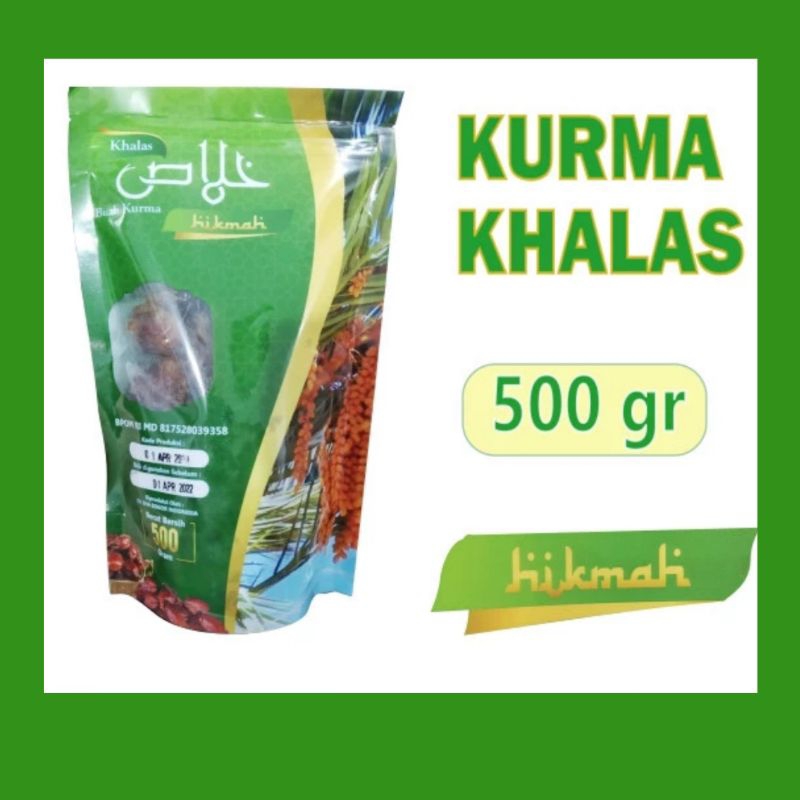 

Kurma Khalas Hikmah - Kurma Kholas 500 Gram