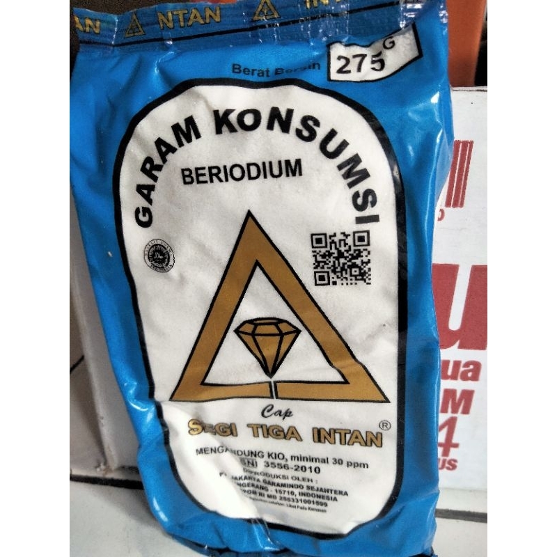 

Garam Konsumsi Cap Segi Tiga Intan 275gram