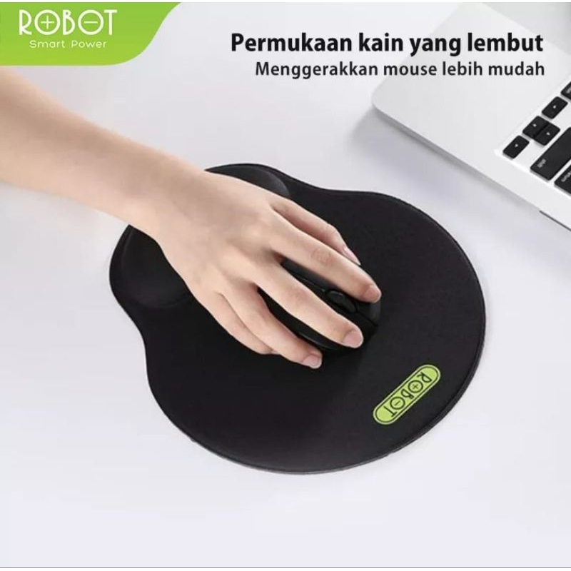 MOUSE PAD WITH ERGONOMIC WRIST REST DESIGN ROBOT RP02