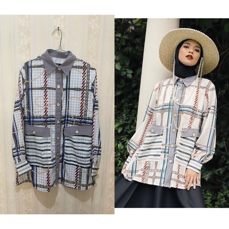 preloved zaskia sungkar nala blouse size m Original