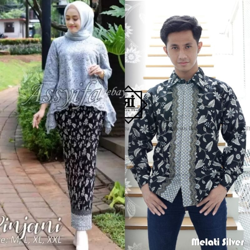 kebayashopp couple kebaya rinjani + kemeja panjang/ rok plisket /couple kebaya keluarga/couple kebaya tunangan/couple wisuda/coupel sarimbit keluarga