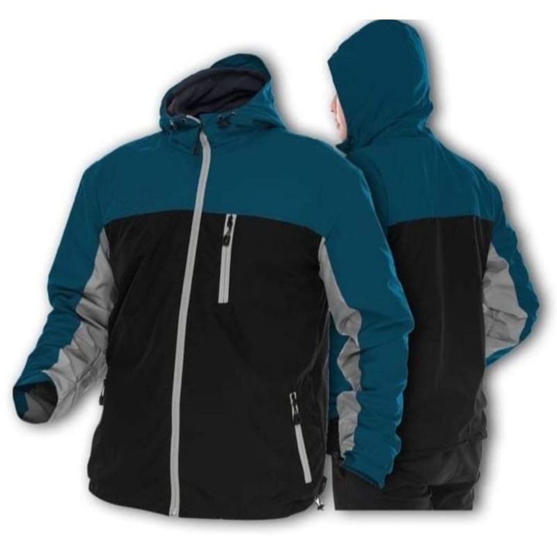 Jaket Allris Petrol Hitam Size M - XXL / Jaket Outdoor Waterproof Pria Dan Wanita Jaket Tizzly Avern
