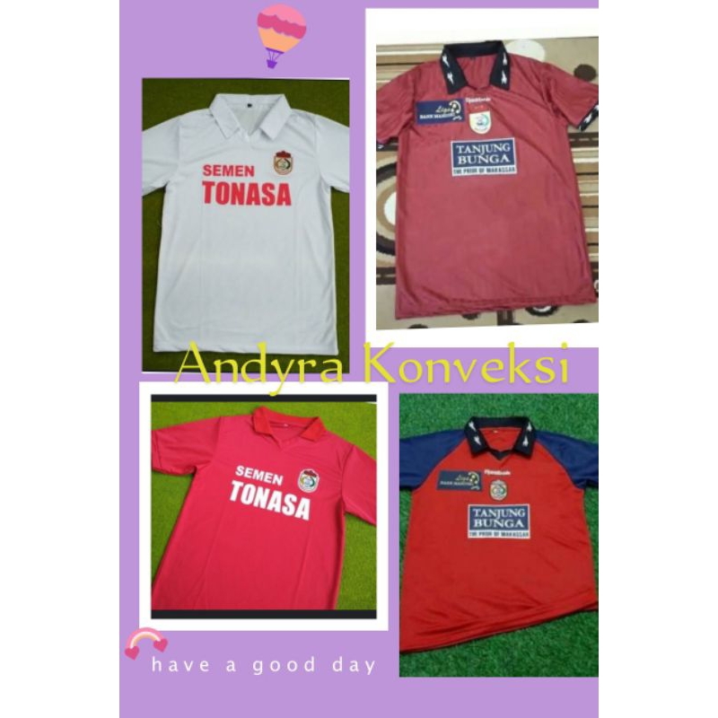 Retro Jersey PSM Makassar 1998 dan 2000 - FULL PRINTING - Free Custom Name Set
