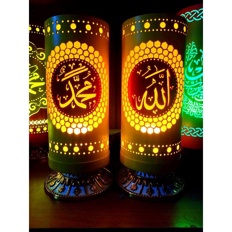Lampu hias PVC Cauple ALLAH&MUHAMMAD