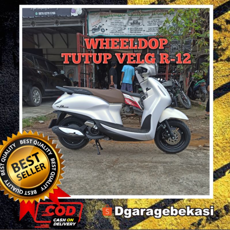 WHEELDOP VELG RING 12 dan Ring 14 tutup velg R-12 R-14 motor  cc Fazio Fazzio Scoopy mio x ride