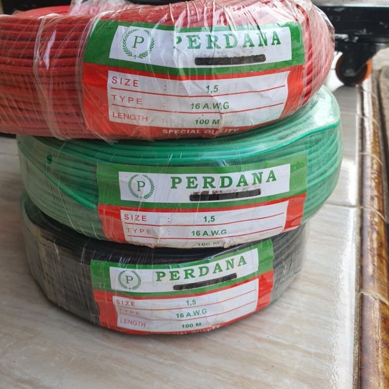 KABEL AWG 1,5MM KABLE NYAF MEREK PERDANA HARGA METERAN