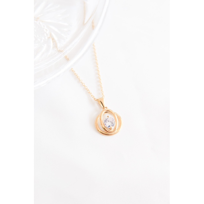 CHIWY.ID | EVA NECKLACE | KALUNG STAINLESS STEEL | KALUNG GOLD ANTI KARAT ANTI HITAM TITANIUM ANTI L