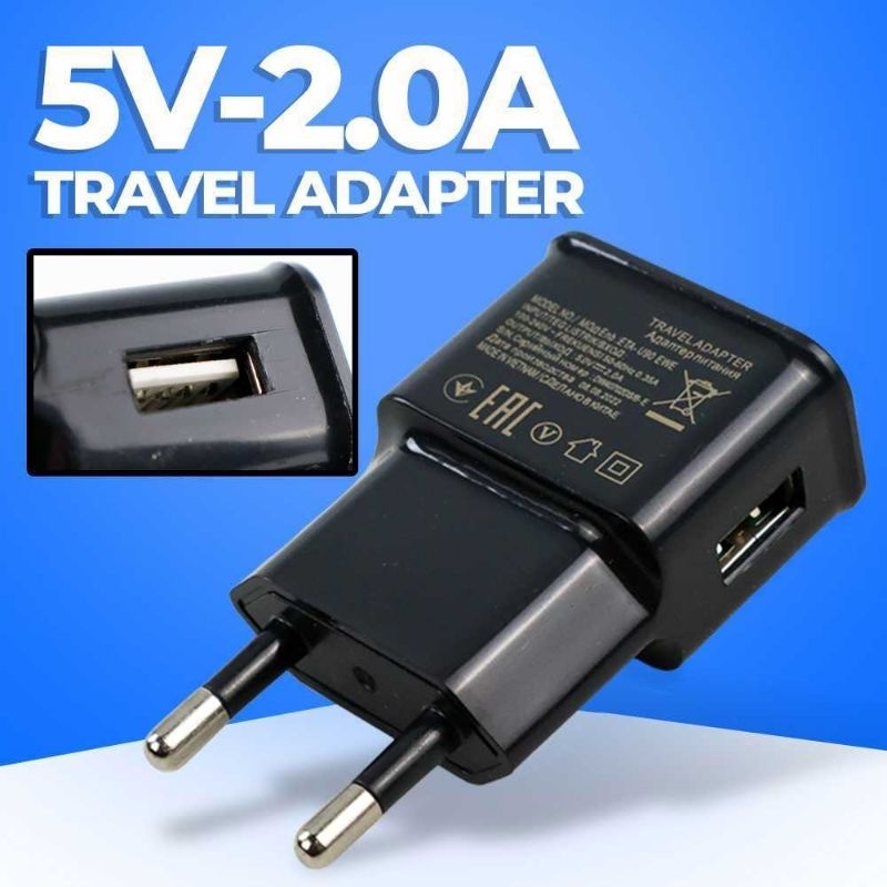 Adapter Adaptor Kepala Charger USB travel 5V 2A