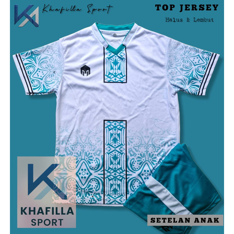 Kaos olah raga bola futsal junior umur 5-14 tahun KUALITAS LOKAL